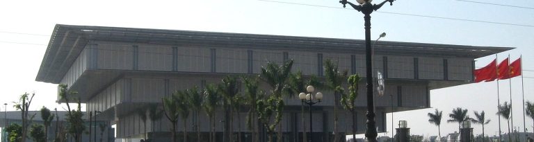 Góc nhìn các tầng mở rộng phía trên của Bảo tàng Hà Nội trong ảnh tư liệu