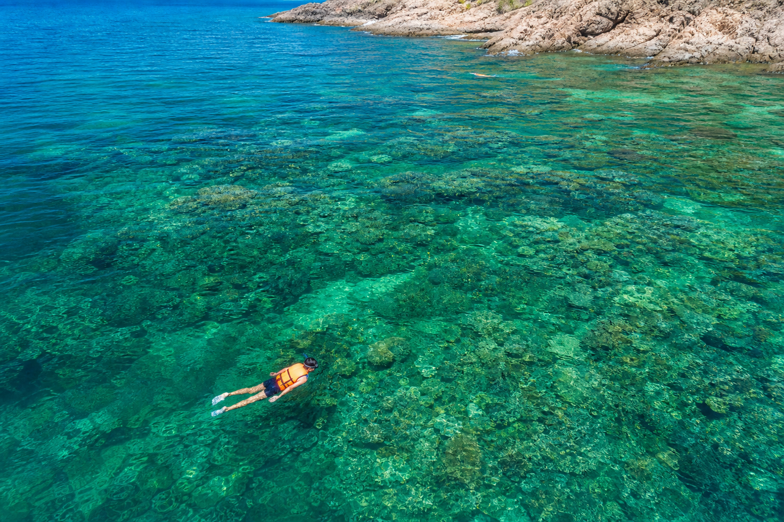 Du khách lặn ống thở giữ khoảng cách với rạn san hô ở Nha Trang