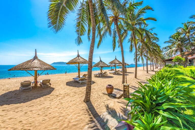Beautiful Scenery of Nha Trang, a Tropical Coastal Vacation Para