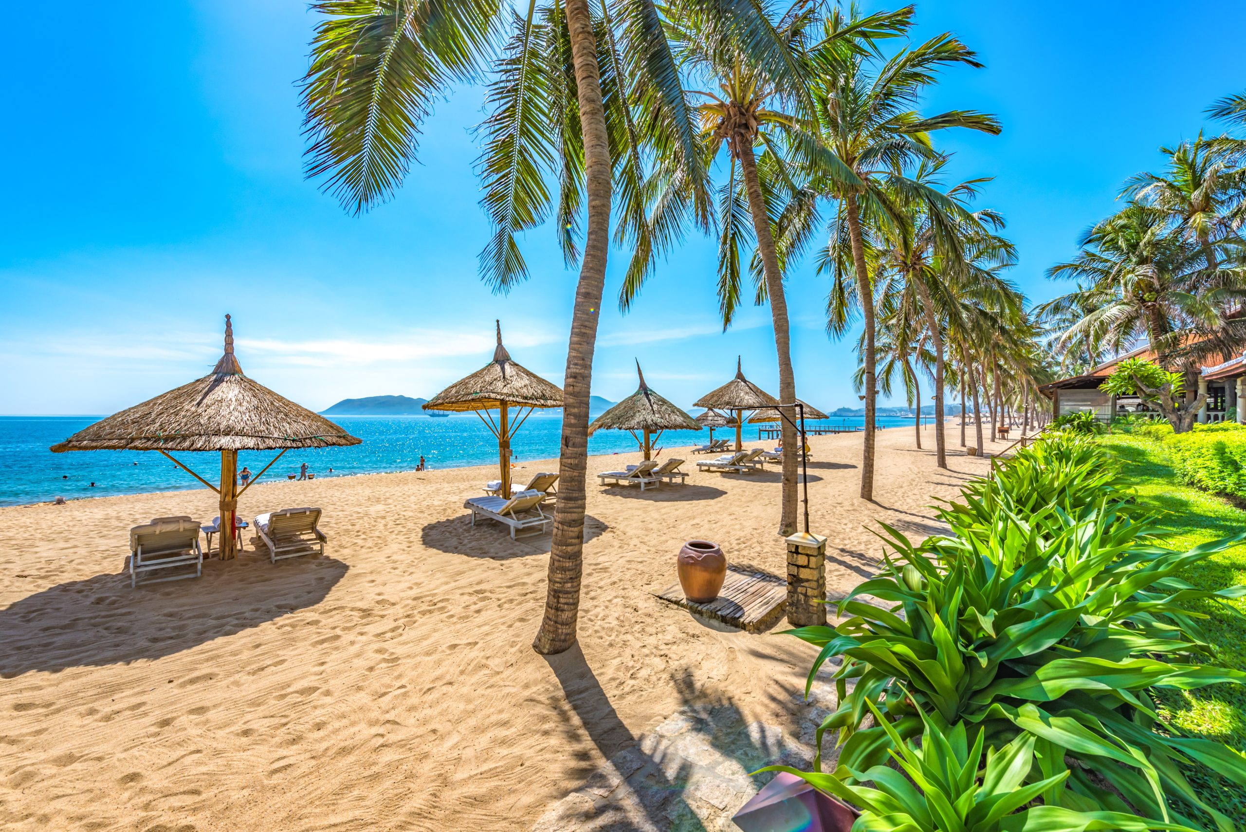 Beautiful Scenery of Nha Trang, a Tropical Coastal Vacation Para